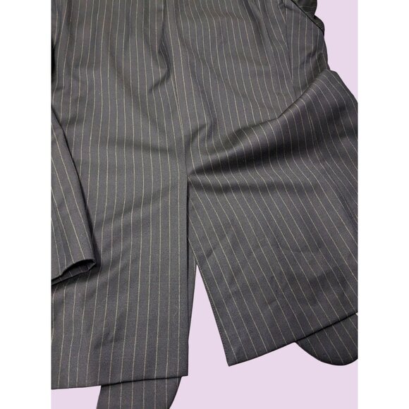 J.Crew Blazer Men Size 44L Pinstriped 100% Wool Sportcoat Preppy Office Academia - Picture 15 of 16